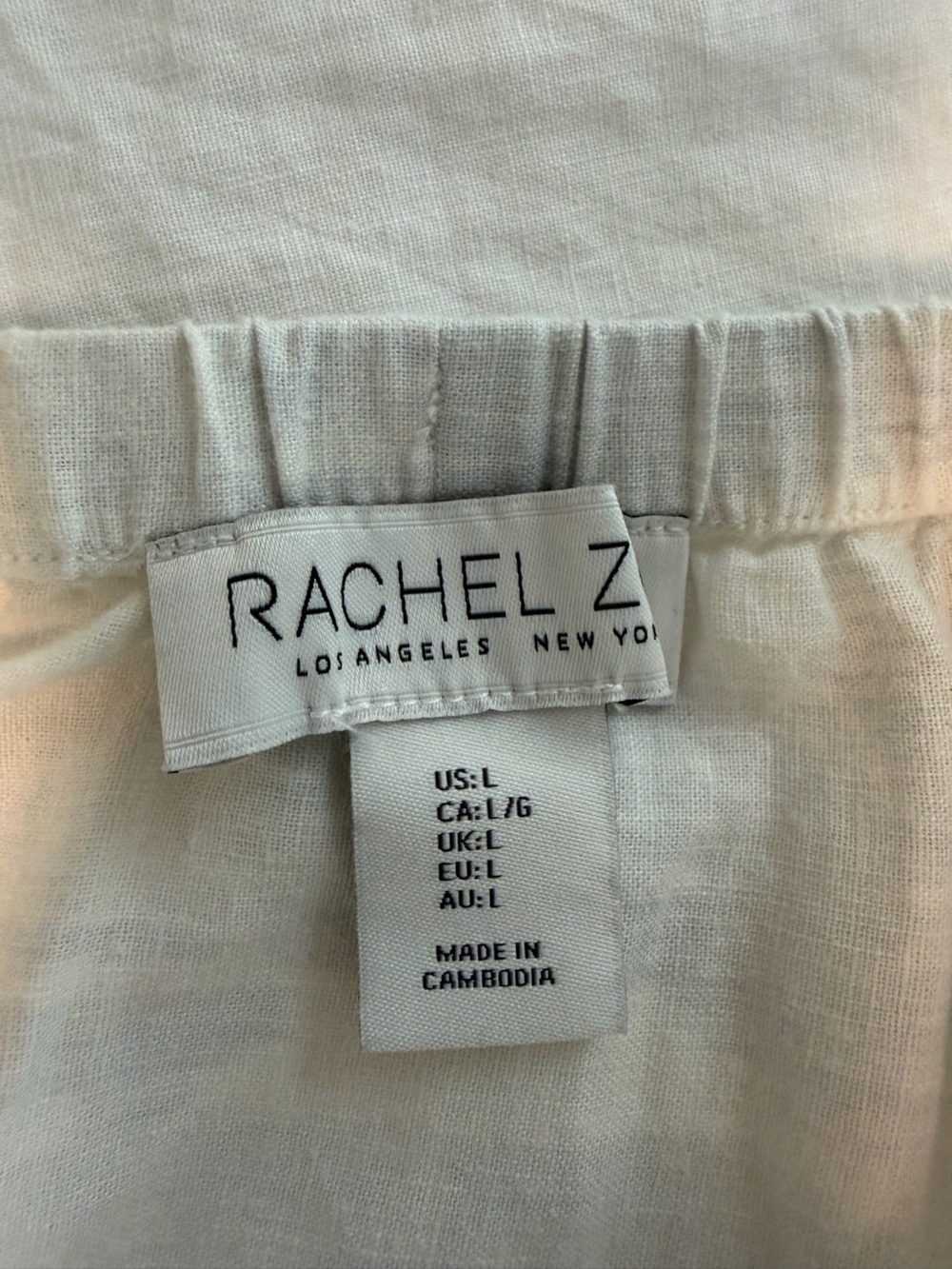 Rachel Zoe White Maxi Skirt with Blue Scenic Border Print - Picture 5 of 7